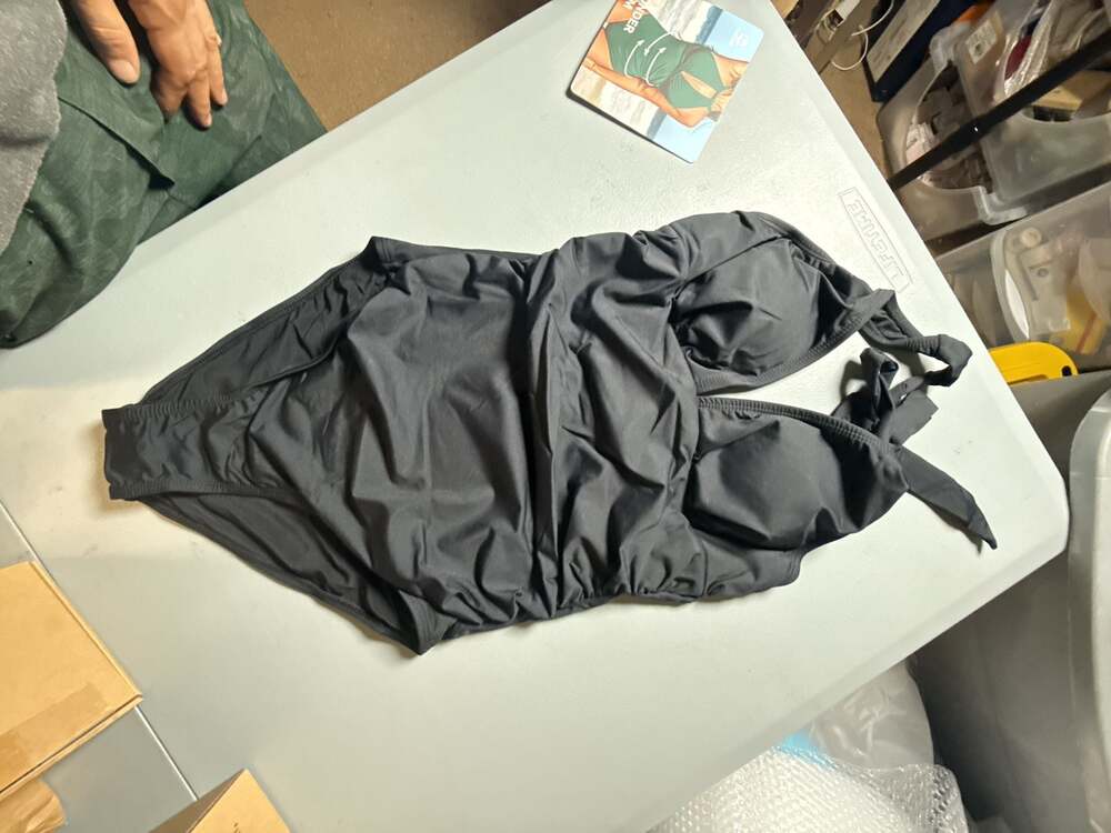 Cupshe Black One-Piece Swimsuit Size M